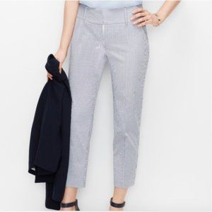 Ann Taylor Petite Seersucker Cropped Pants